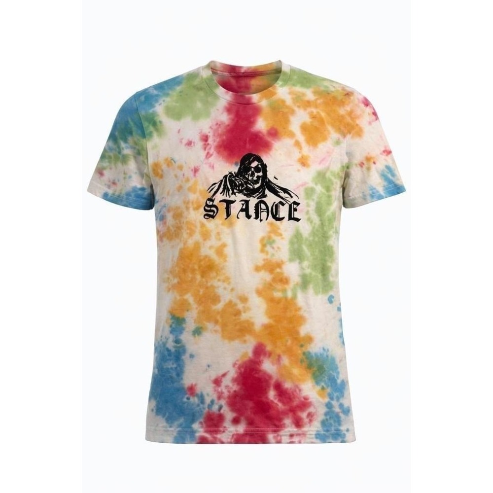 NWT Stance Skull Streetwear Gothwear Tie‎ Dye T Shirt All Gender Size S